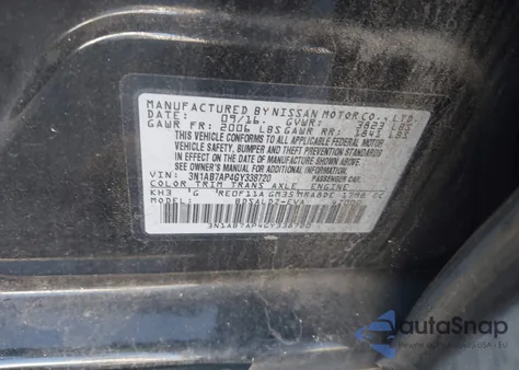 2016 Nissan Sentra Sv z USA, uszkodzony, nr VIN 3N1AB7AP4GY338720